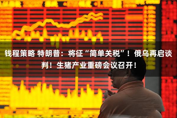 钱程策略 特朗普：将征“简单关税”！俄乌再启谈判！生猪产业重磅会议召开！